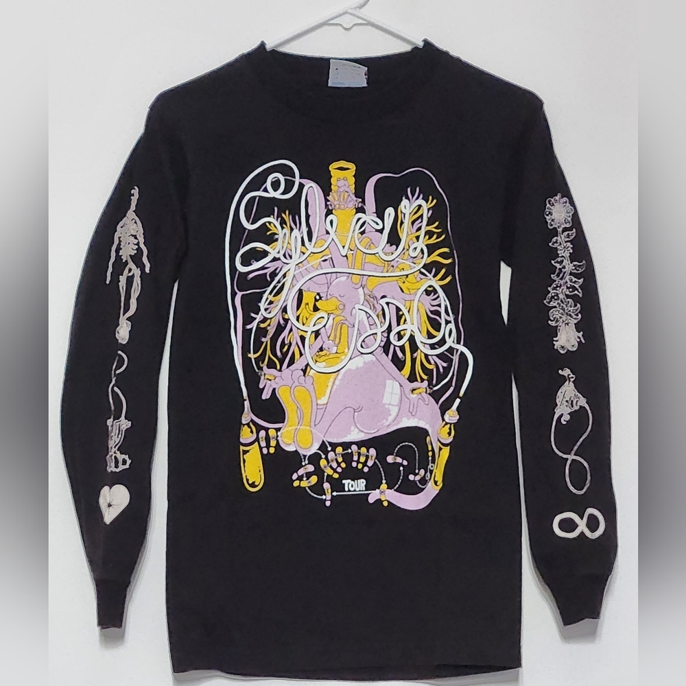 Sylvan Esso Shaking Out The Numb Tour Graphic Long Sleeve Shirt Bayside Tag
